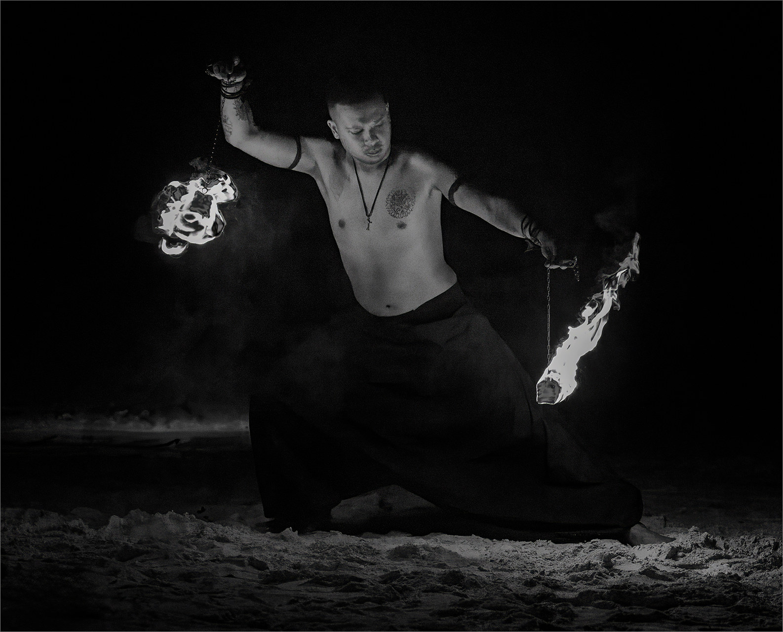 Dancing with Flames, photographed by Mia Joubert